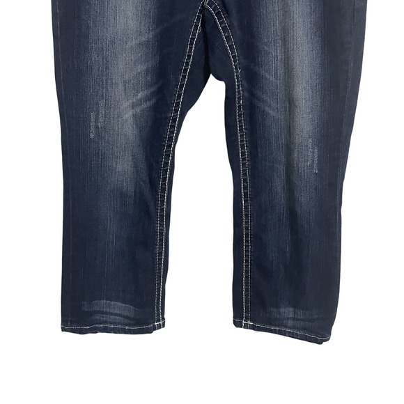 Grace Jeans Women Size 29 Embellished Pocket Bootcut Dark Wash Denim - Picture 4 of 9